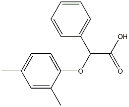 2-(2,4-dimethylphenoxy)-2-phenylacetic acid 结构式