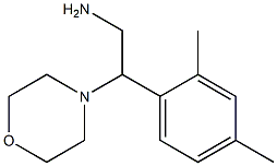 2-(2,4-dimethylphenyl)-2-morpholin-4-ylethanamine 结构式