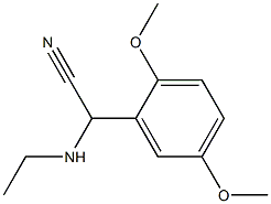 2-(2,5-dimethoxyphenyl)-2-(ethylamino)acetonitrile 结构式