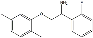 2-(2,5-dimethylphenoxy)-1-(2-fluorophenyl)ethanamine 结构式