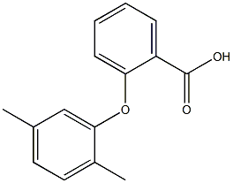 2-(2,5-dimethylphenoxy)benzoic acid 结构式