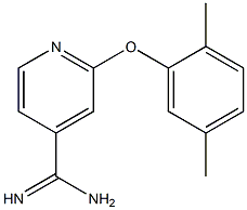 2-(2,5-dimethylphenoxy)pyridine-4-carboximidamide 结构式