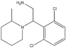 2-(2,6-dichlorophenyl)-2-(2-methylpiperidin-1-yl)ethan-1-amine 结构式