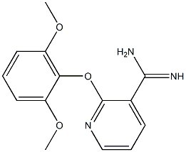 2-(2,6-dimethoxyphenoxy)pyridine-3-carboximidamide 结构式