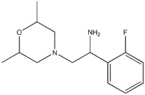 2-(2,6-dimethylmorpholin-4-yl)-1-(2-fluorophenyl)ethanamine 结构式