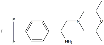 2-(2,6-dimethylmorpholin-4-yl)-1-[4-(trifluoromethyl)phenyl]ethan-1-amine 结构式