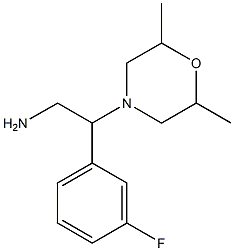 2-(2,6-dimethylmorpholin-4-yl)-2-(3-fluorophenyl)ethanamine 结构式