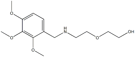 2-(2-{[(2,3,4-trimethoxyphenyl)methyl]amino}ethoxy)ethan-1-ol 结构式