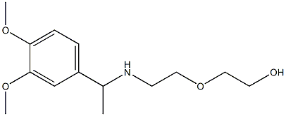 2-(2-{[1-(3,4-dimethoxyphenyl)ethyl]amino}ethoxy)ethan-1-ol 结构式