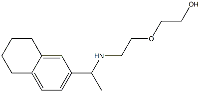 2-(2-{[1-(5,6,7,8-tetrahydronaphthalen-2-yl)ethyl]amino}ethoxy)ethan-1-ol 结构式