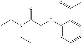 2-(2-acetylphenoxy)-N,N-diethylacetamide 结构式