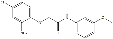 2-(2-amino-4-chlorophenoxy)-N-(3-methoxyphenyl)acetamide 结构式