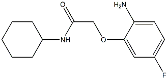 2-(2-amino-5-fluorophenoxy)-N-cyclohexylacetamide 结构式