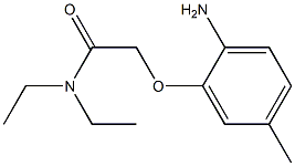 2-(2-amino-5-methylphenoxy)-N,N-diethylacetamide 结构式