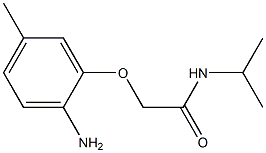 2-(2-amino-5-methylphenoxy)-N-isopropylacetamide 结构式