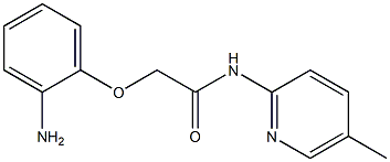 2-(2-aminophenoxy)-N-(5-methylpyridin-2-yl)acetamide 结构式