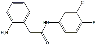 2-(2-aminophenyl)-N-(3-chloro-4-fluorophenyl)acetamide 结构式