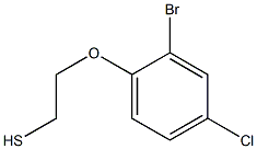 2-(2-bromo-4-chlorophenoxy)ethanethiol 结构式