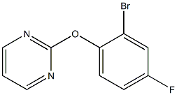 2-(2-bromo-4-fluorophenoxy)pyrimidine 结构式