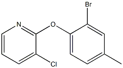 2-(2-bromo-4-methylphenoxy)-3-chloropyridine 结构式