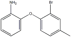 2-(2-bromo-4-methylphenoxy)aniline 结构式