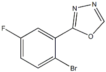 2-(2-bromo-5-fluorophenyl)-1,3,4-oxadiazole 结构式