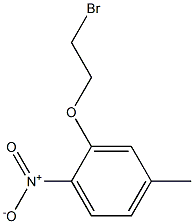 2-(2-bromoethoxy)-4-methyl-1-nitrobenzene 结构式