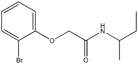 2-(2-bromophenoxy)-N-(sec-butyl)acetamide 结构式
