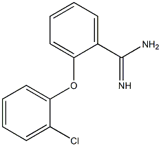 2-(2-chlorophenoxy)benzene-1-carboximidamide 结构式