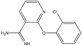 2-(2-chlorophenoxy)pyridine-3-carboximidamide 结构式