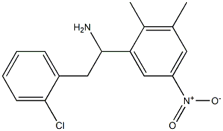 2-(2-chlorophenyl)-1-(2,3-dimethyl-5-nitrophenyl)ethan-1-amine 结构式