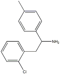 2-(2-chlorophenyl)-1-(4-methylphenyl)ethan-1-amine 结构式