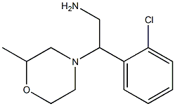 2-(2-chlorophenyl)-2-(2-methylmorpholin-4-yl)ethanamine 结构式