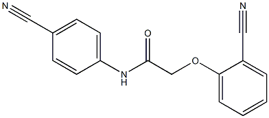 2-(2-cyanophenoxy)-N-(4-cyanophenyl)acetamide 结构式