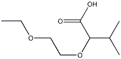 2-(2-ethoxyethoxy)-3-methylbutanoic acid 结构式