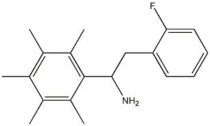 2-(2-fluorophenyl)-1-(2,3,4,5,6-pentamethylphenyl)ethan-1-amine 结构式