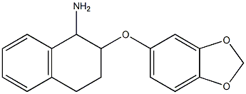 2-(2H-1,3-benzodioxol-5-yloxy)-1,2,3,4-tetrahydronaphthalen-1-amine 结构式