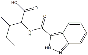 2-(2H-indazol-3-ylformamido)-3-methylpentanoic acid 结构式