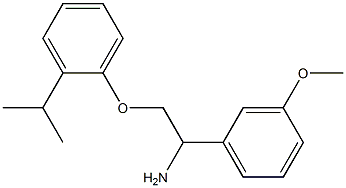 2-(2-isopropylphenoxy)-1-(3-methoxyphenyl)ethanamine 结构式