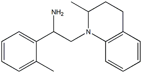 2-(2-methyl-1,2,3,4-tetrahydroquinolin-1-yl)-1-(2-methylphenyl)ethan-1-amine 结构式