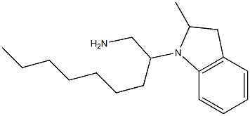 2-(2-methyl-2,3-dihydro-1H-indol-1-yl)nonan-1-amine 结构式