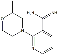 2-(2-methylmorpholin-4-yl)pyridine-3-carboximidamide 结构式