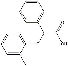 2-(2-methylphenoxy)-2-phenylacetic acid 结构式