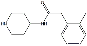 2-(2-methylphenyl)-N-(piperidin-4-yl)acetamide 结构式