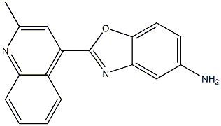 2-(2-methylquinolin-4-yl)-1,3-benzoxazol-5-amine 结构式