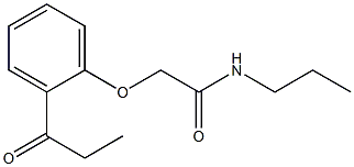 2-(2-propionylphenoxy)-N-propylacetamide 结构式