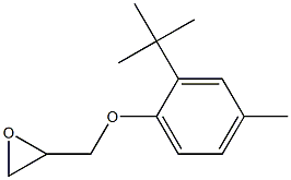 2-(2-tert-butyl-4-methylphenoxymethyl)oxirane 结构式