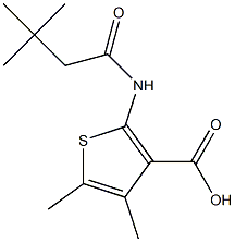 2-(3,3-dimethylbutanamido)-4,5-dimethylthiophene-3-carboxylic acid 结构式