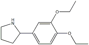 2-(3,4-diethoxyphenyl)pyrrolidine 结构式