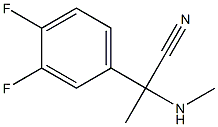 2-(3,4-difluorophenyl)-2-(methylamino)propanenitrile 结构式